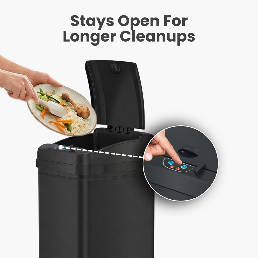 iTouchless en usage dans une cuisine moderne, facilite la préparation des repas