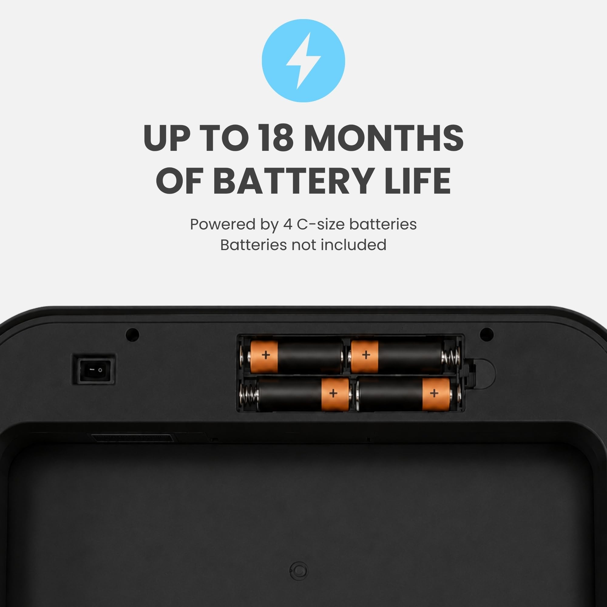 iTouchless Prime comparaison d'échelle montrant capacité 50 L pratique