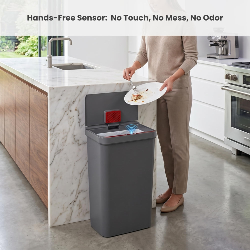 iTouchless Prime couvercle et capteur, ouverture mains libres hygiénique