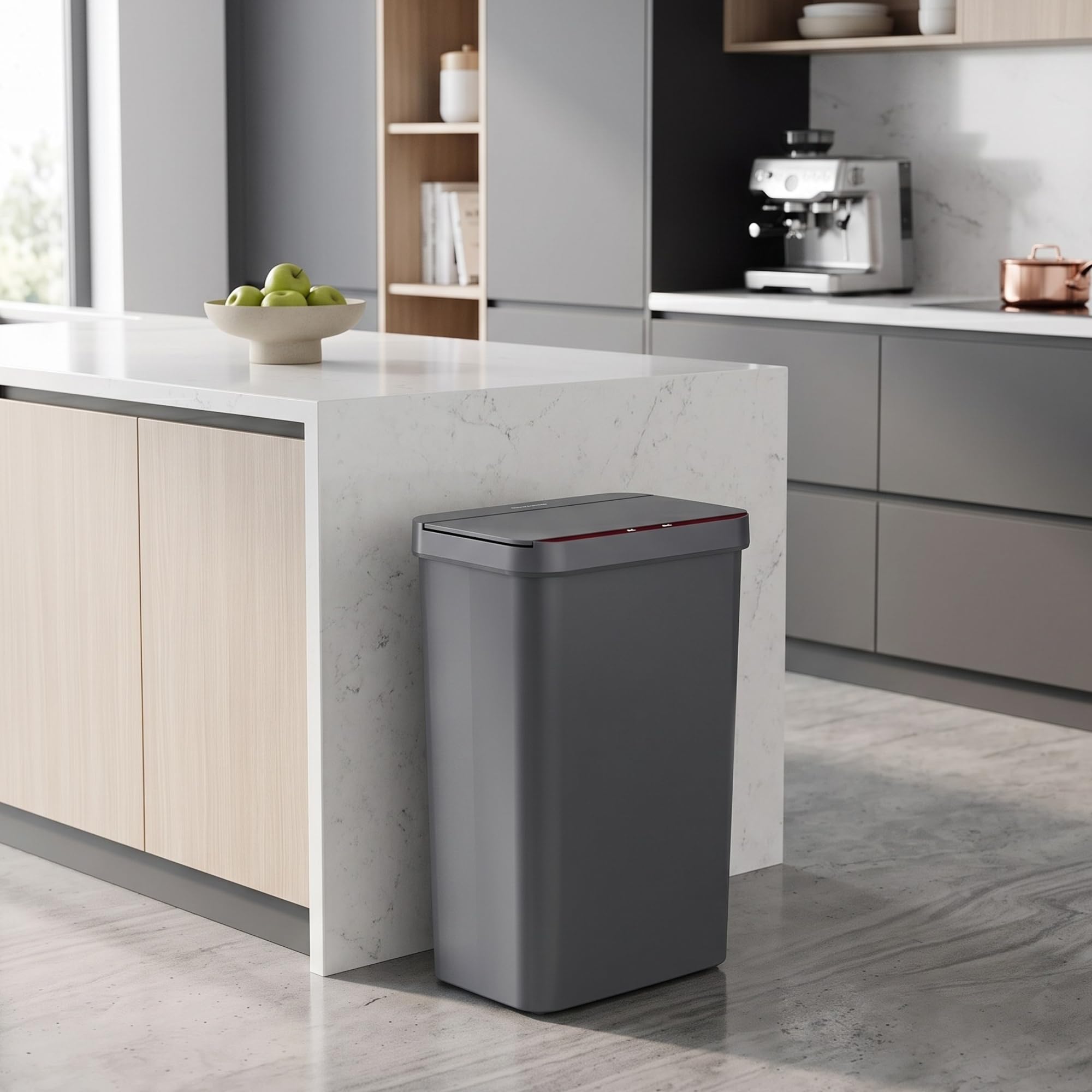 iTouchless Prime dans cuisine moderne, esthétique discrète et fonctionnelle