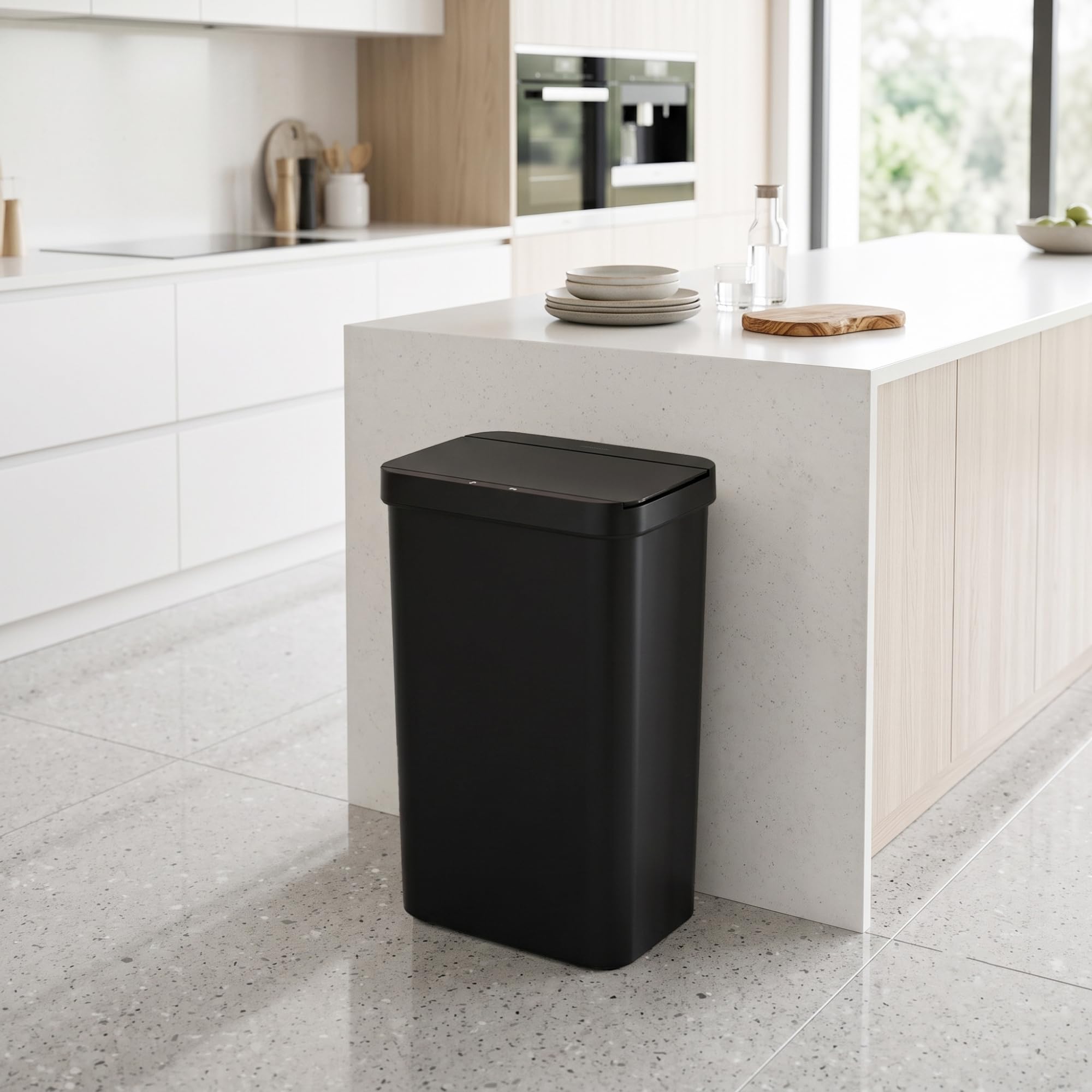 iTouchless Prime dans une cuisine montrant intégration décorative et fonctionnelle