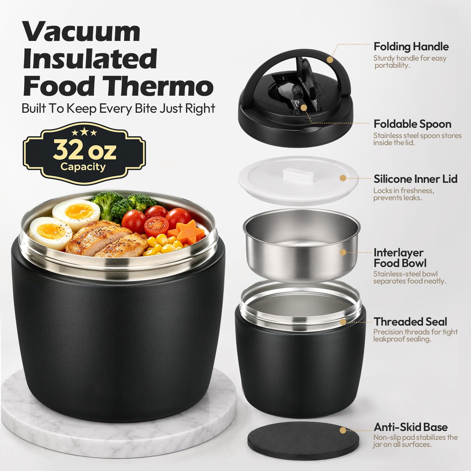 Itslife gros plan inox intérieur montrant isolation sous vide bénéfique