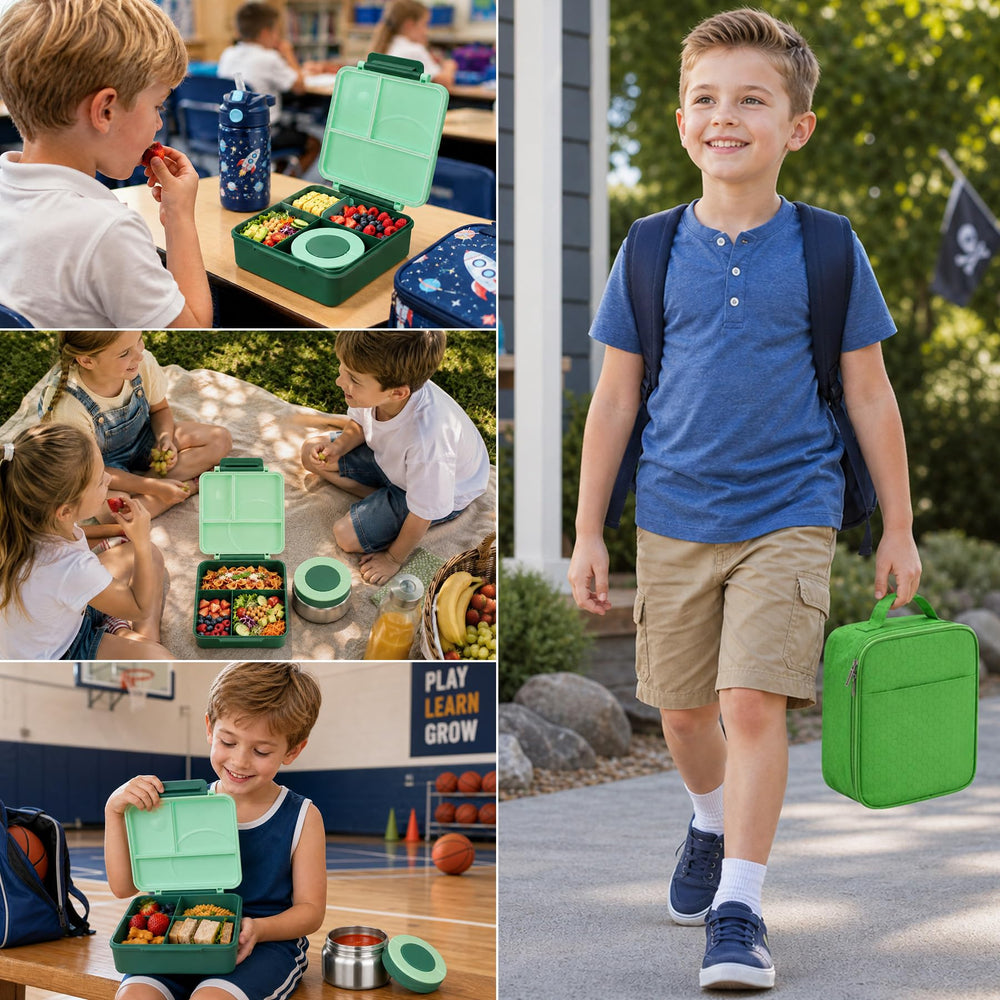 Itslife mise en situation déjeuner école montrant ensemble complet pratique pour enfants