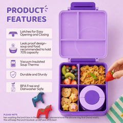 itslife sac isotherme ouvert avec boîte et thermos pour transport sûr