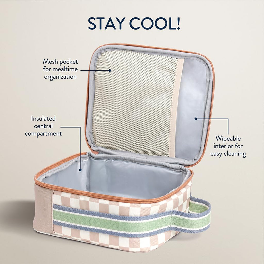 Itzy Ritzy intérieur isotherme ouvert avec compartiments, garde la fraîcheur des aliments