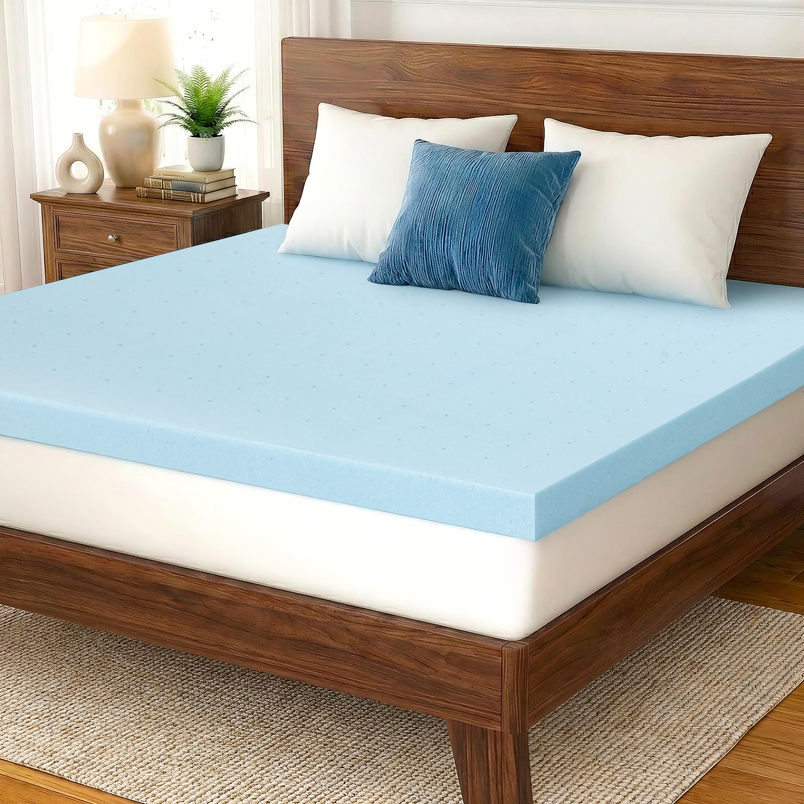 IULULU face avant emballage montrant le surmatelas et bénéfice confort immédiat
