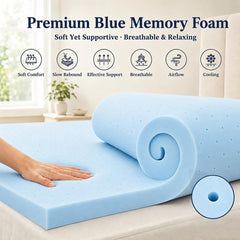 IULULU surmatelas compressé dans sa boîte pour livraison facile