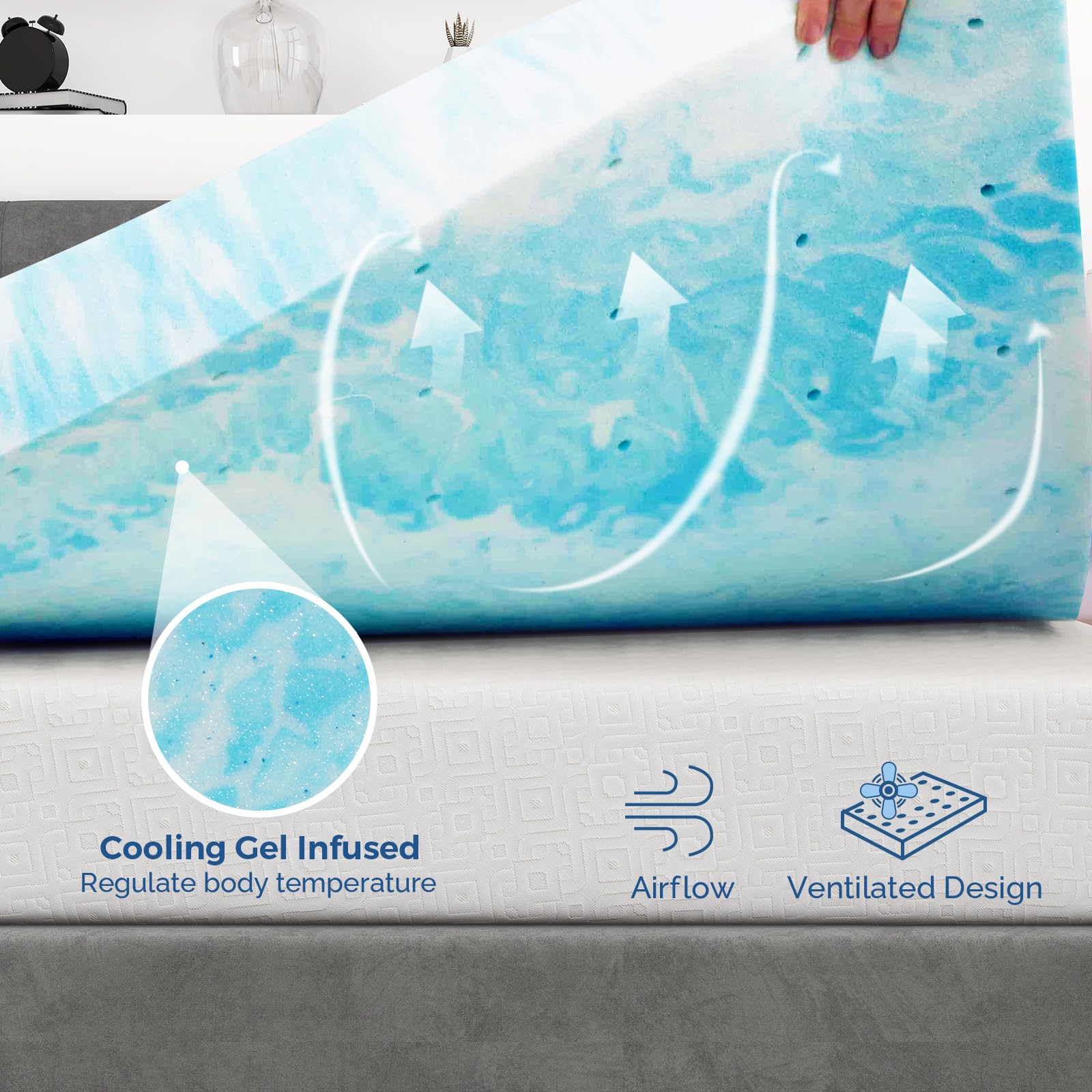 IULULU gros plan texture mousse ventilée pour confort et fraîcheur