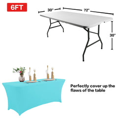 IVAPUPU housse en situation sur table, maintien stable pour buffet ou réception