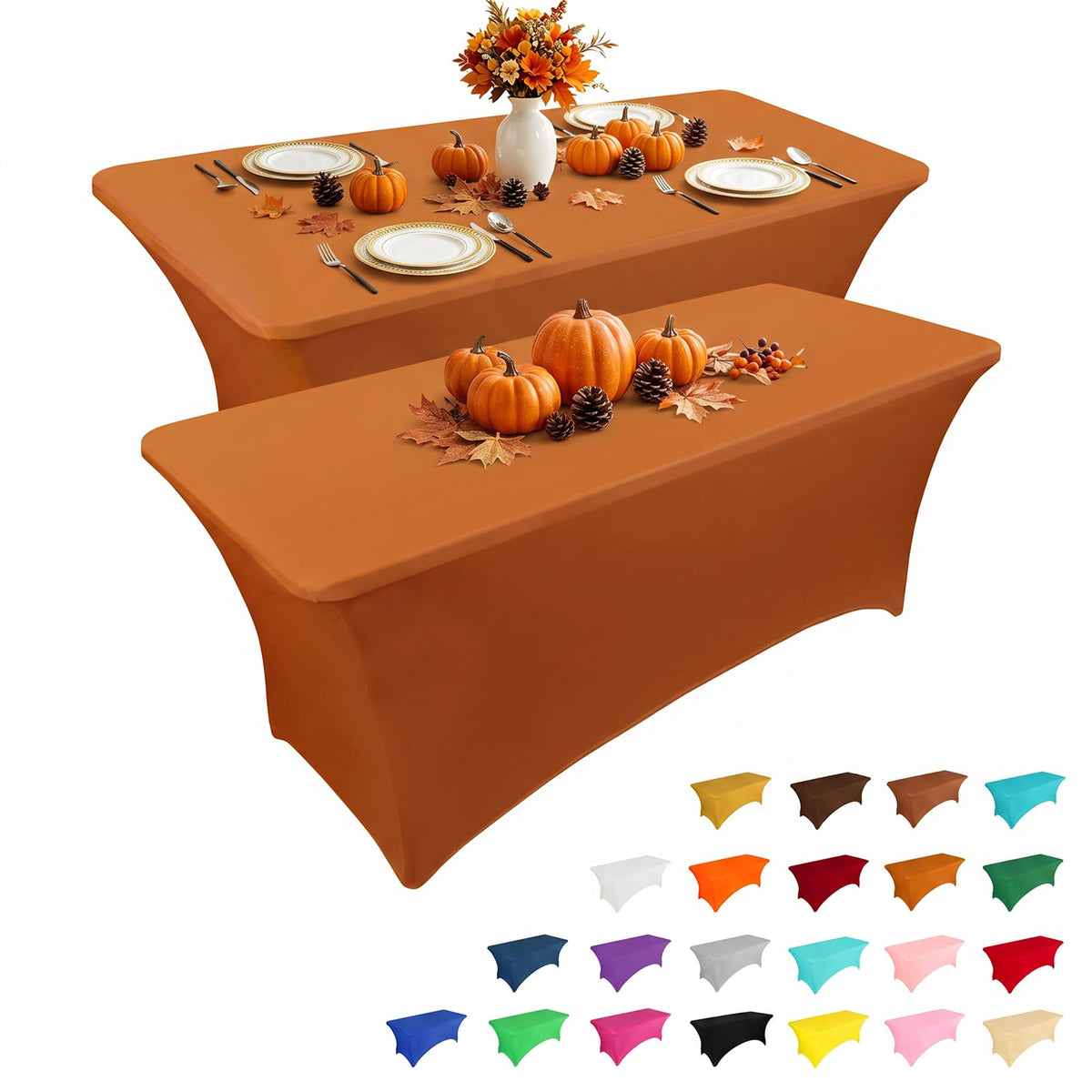 IVAPUPU housse table 6FT vue avant pour présentation élégante