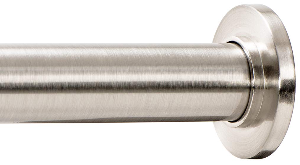 Ivilon tringle face avant montrant finition nickel brossé et design moderne