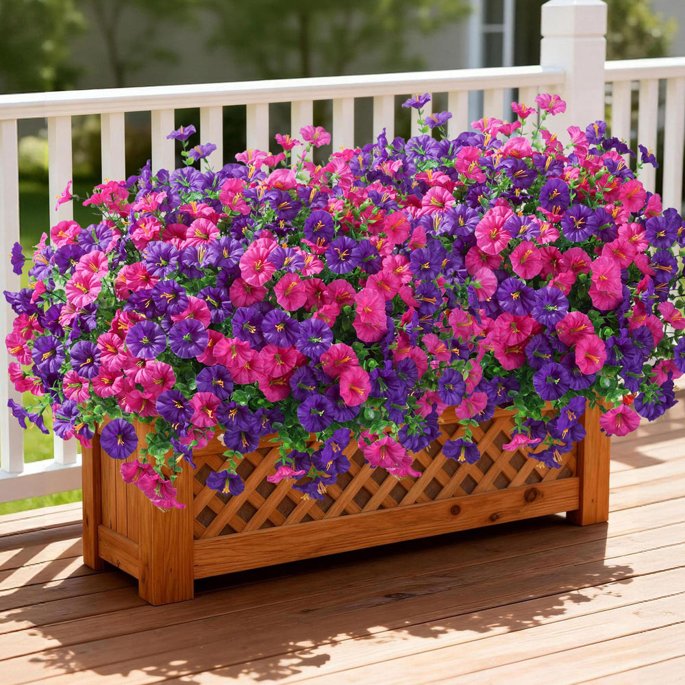 Bouquets Ivydale disposés dans jardinière sur terrasse, embellit espace