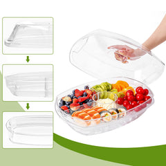 IVYHOME close-up compartiment transparent facilitant remplissage