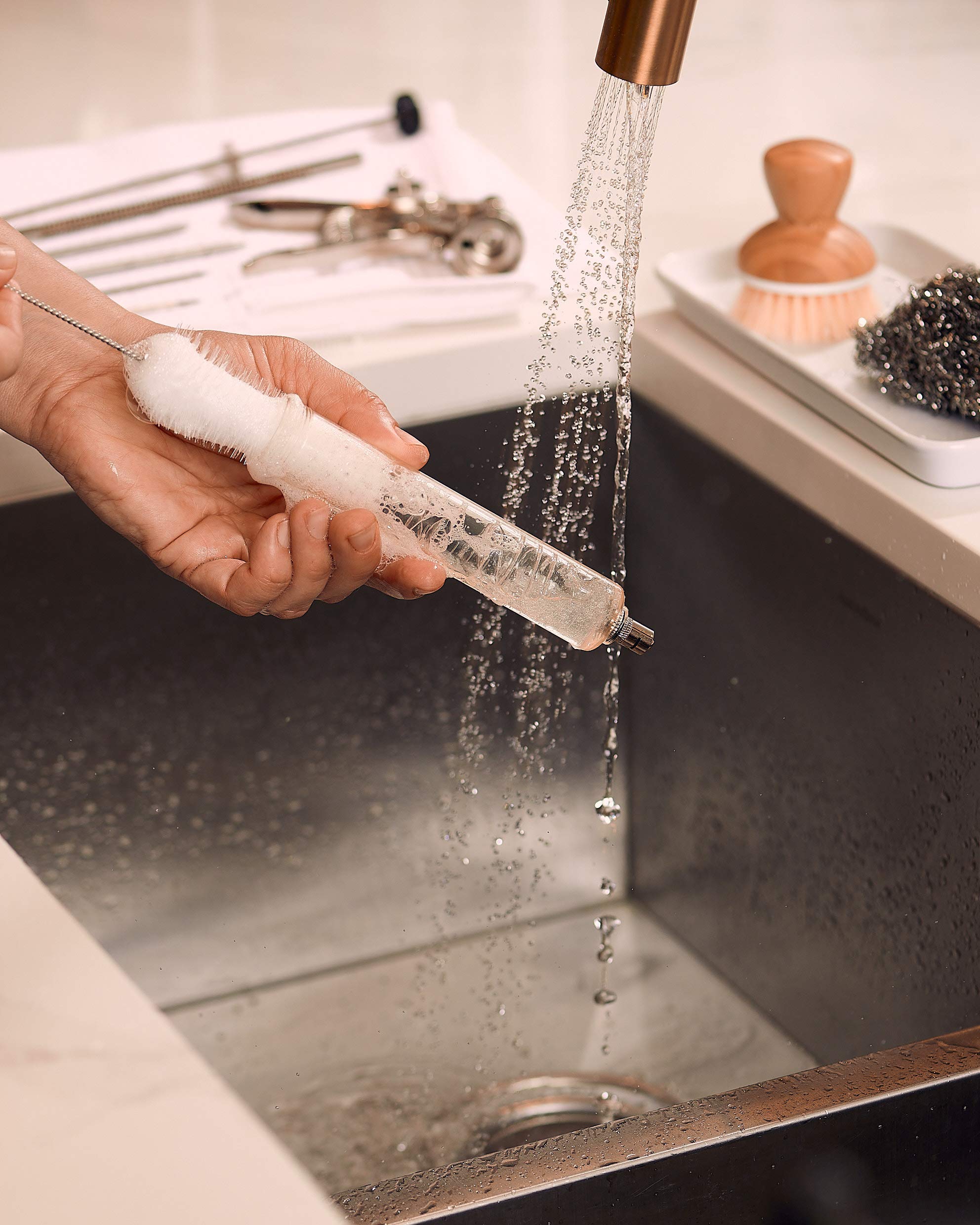 J&B Goods brosses de nettoyage incluses, entretien rapide et hygiénique