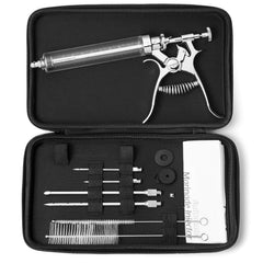 J&B Goods pistolet injecteur dans son emballage, montre qualité et protection