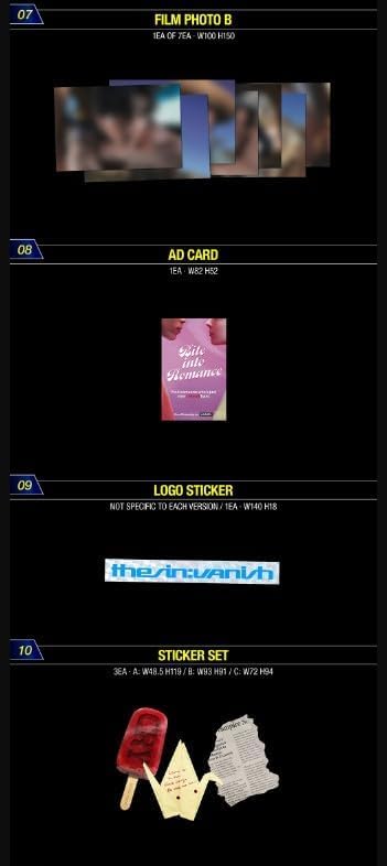 J BLANK assortiment de photocards et film photos, variantes à collectionner et échanger