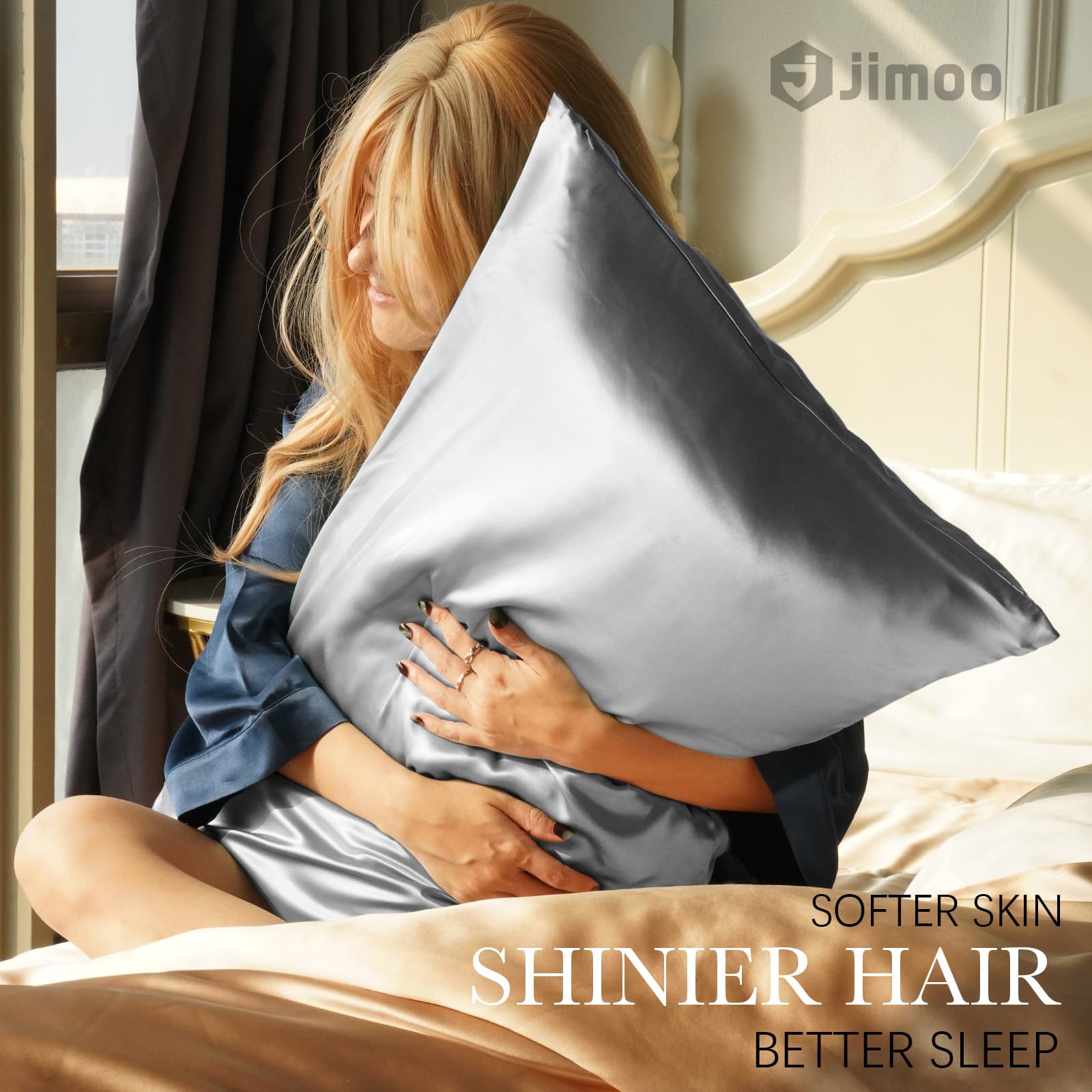 J JIMOO gros plan texture soie illustrant douceur et faible frottement