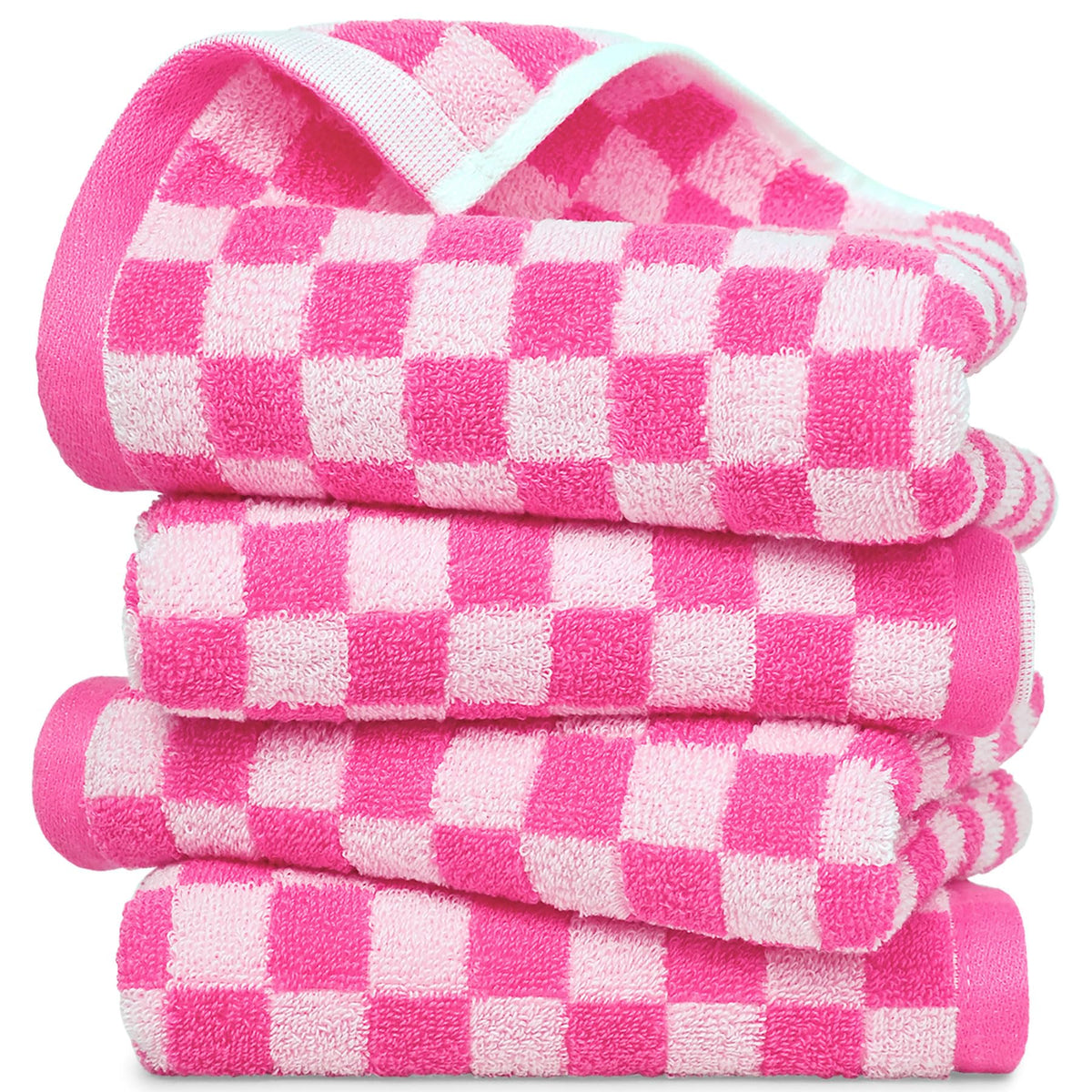 Jacquotha serviette mains emballage lot de 4 montrant couleur vive et gain d’espace