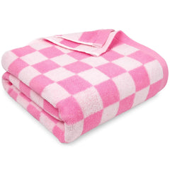 Jacquotha serviette rose avant vue produit, grande couverture confortable