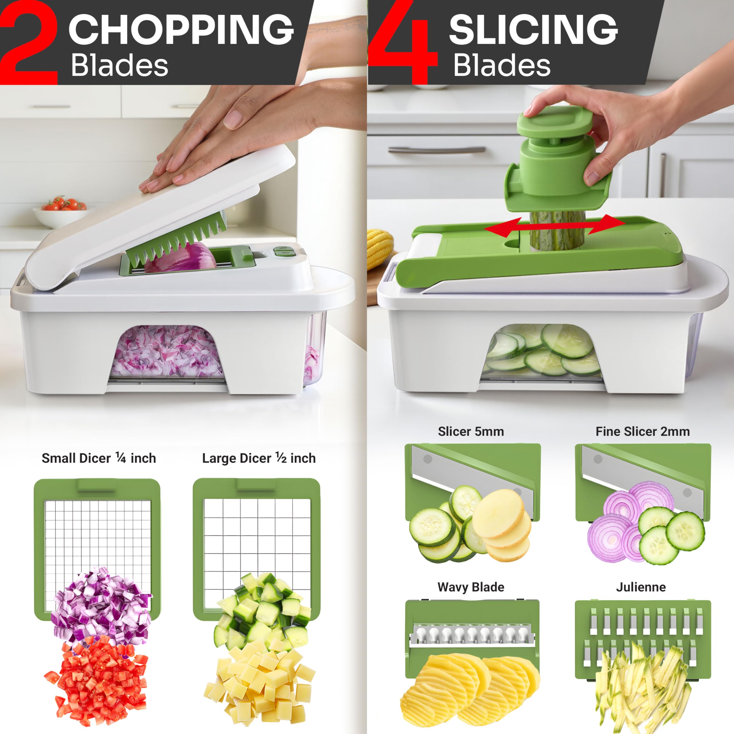 JANSKA MUELLER HOME spiralizer en action pour pâtes végétales colorées