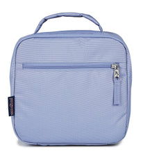 JanSport vue avant du sac Lunch Break lavande ash avec rangement organisé