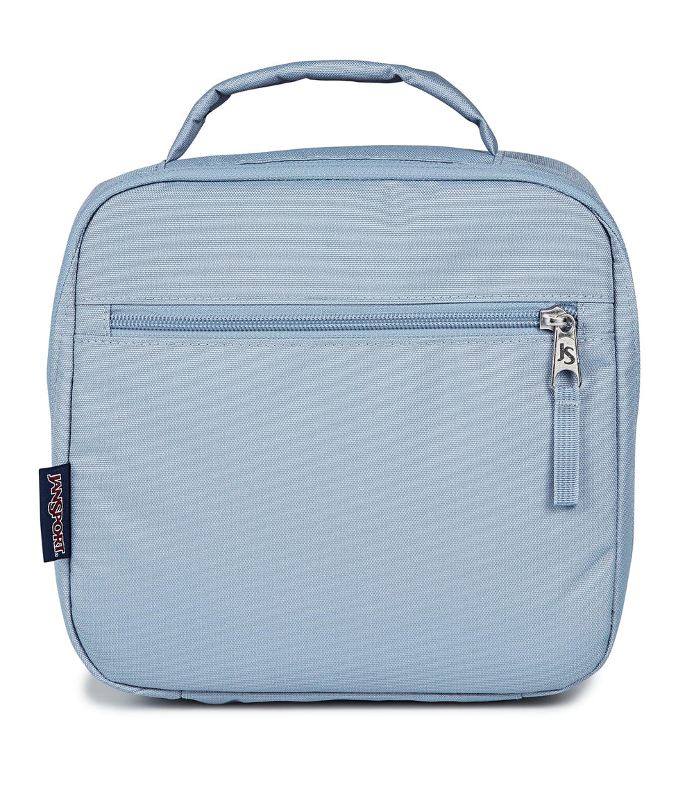 JanSport sac Lunch Break face avant montrant fermeture angulaire et design compact