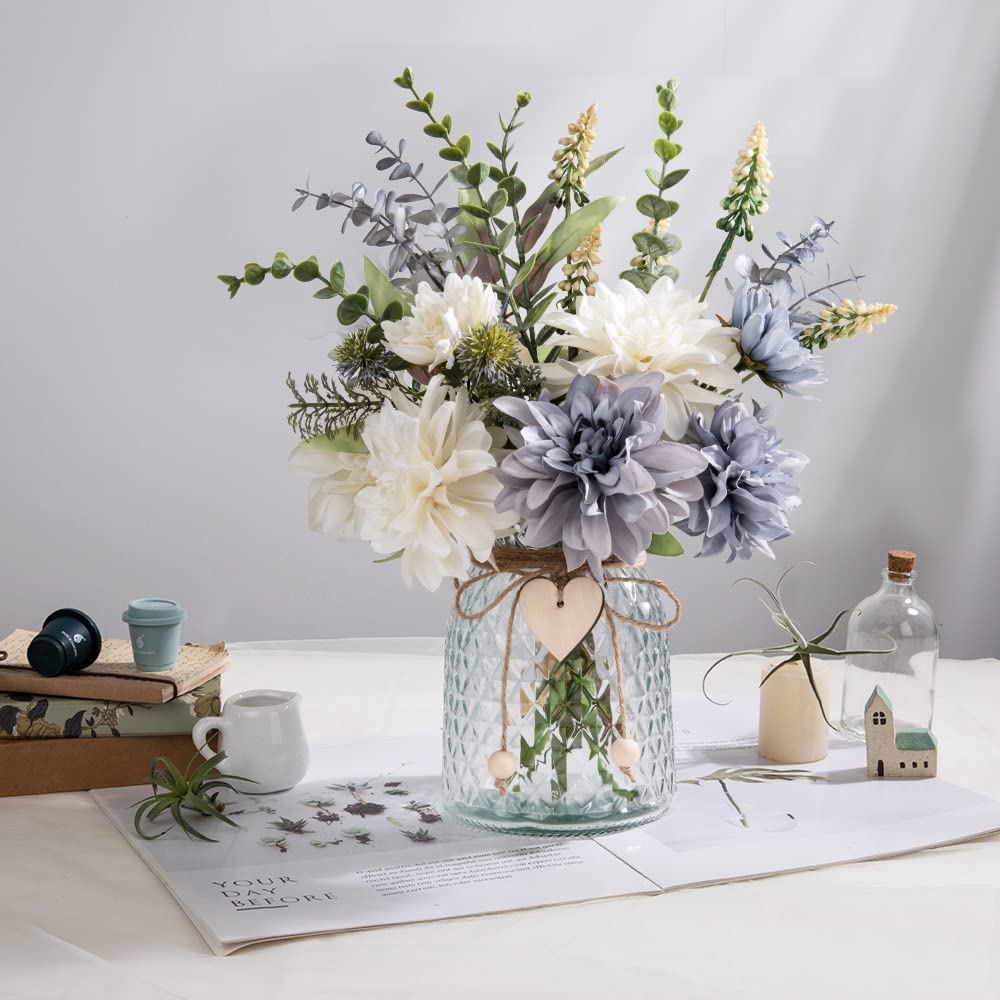 JARELING bouquet complet dans son vase, solution décorative prête à poser