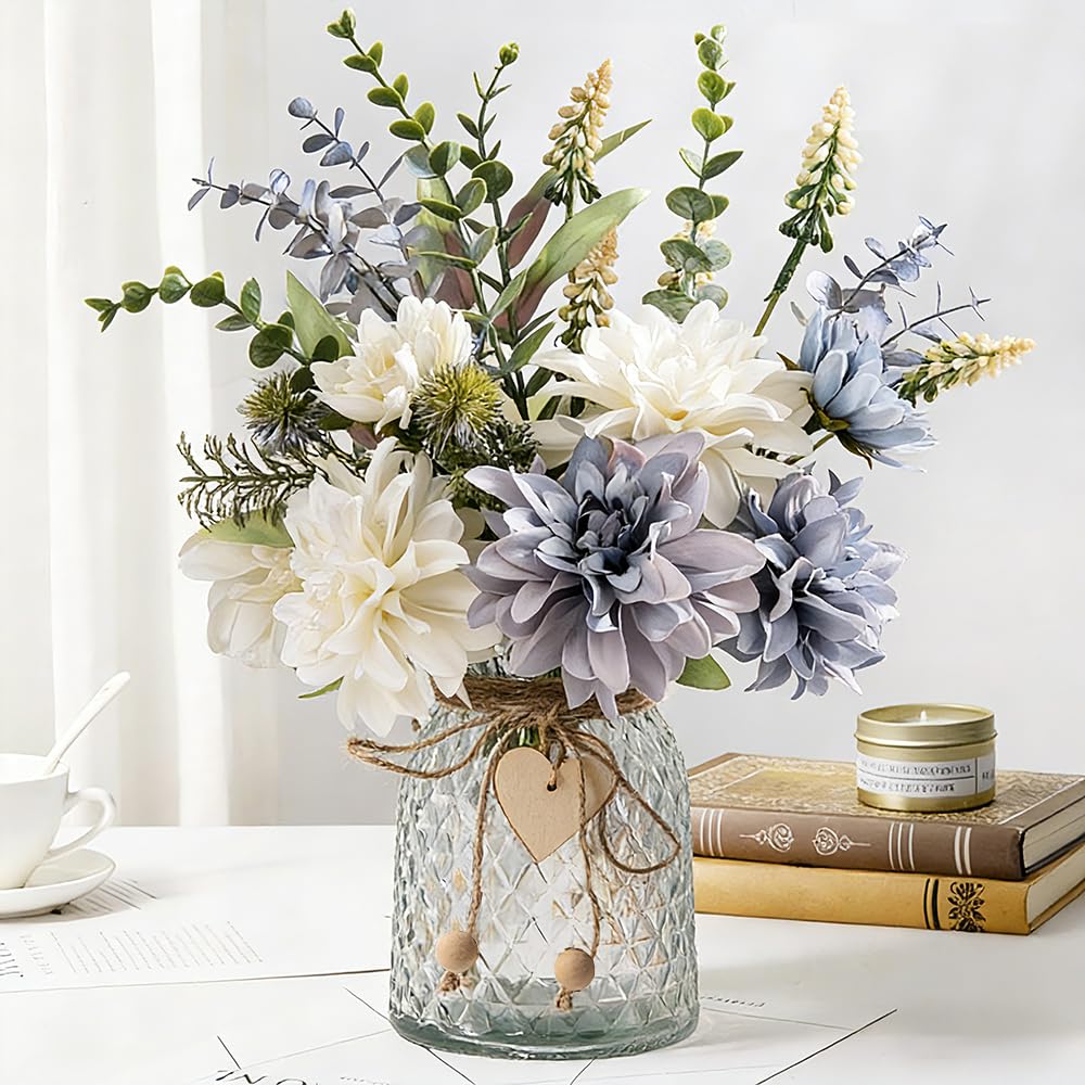 JARELING vue face du bouquet en vase, décor instantané sans entretien