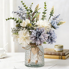 JARELING vue face du bouquet en vase, décor instantané sans entretien