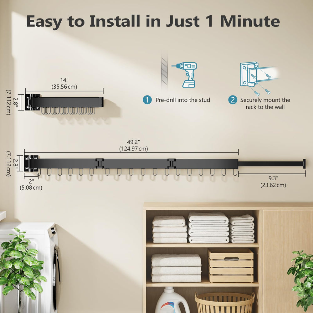 JAUREE étendoir installé sur balcon séchage efficace et discret