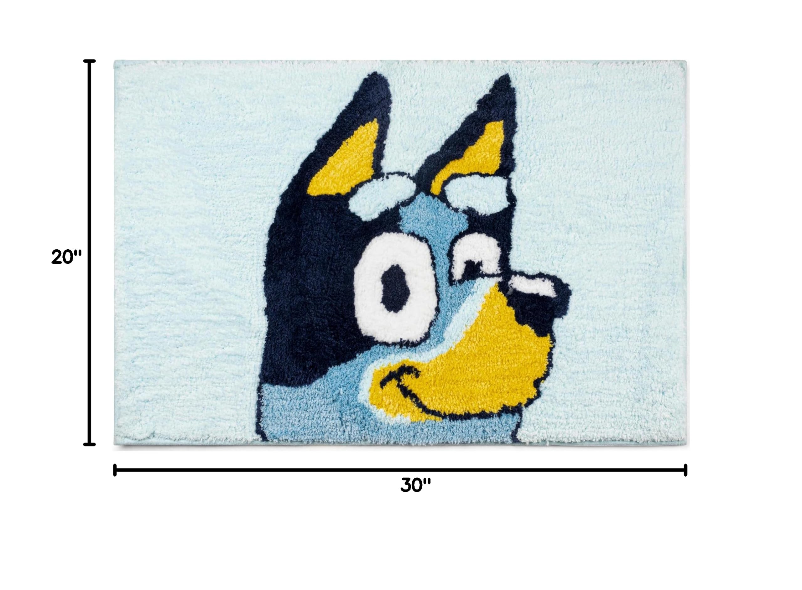 Jay Franco Bluey tapis placé devant une baignoire pour sécurité et style enfantin