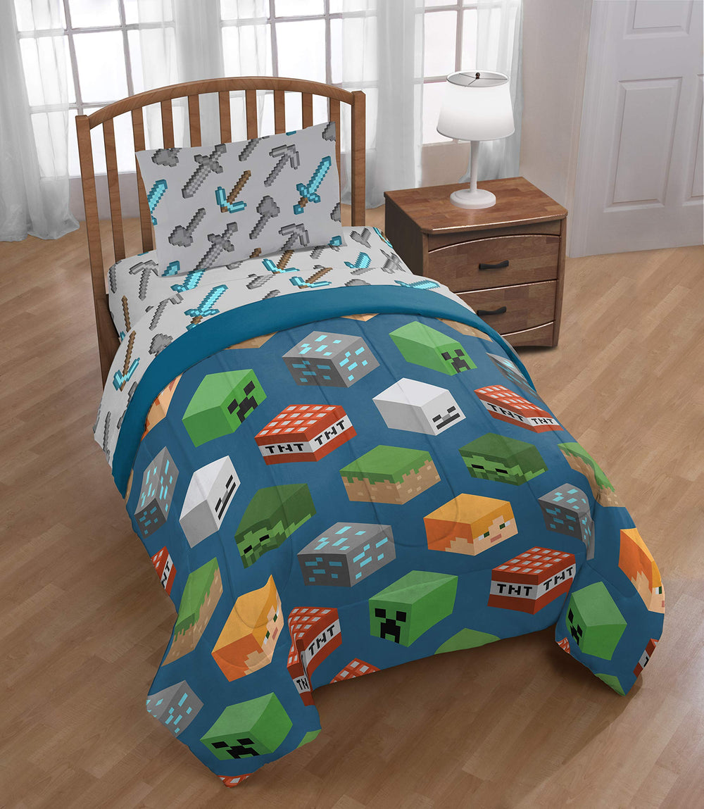 Jay Franco couette en situation sur lit twin illustrant l'ajustement parfait