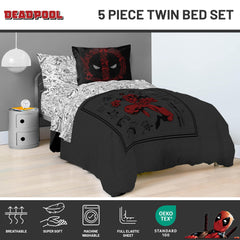 Jay Franco Deadpool coutures et finitions, qualité et maintien