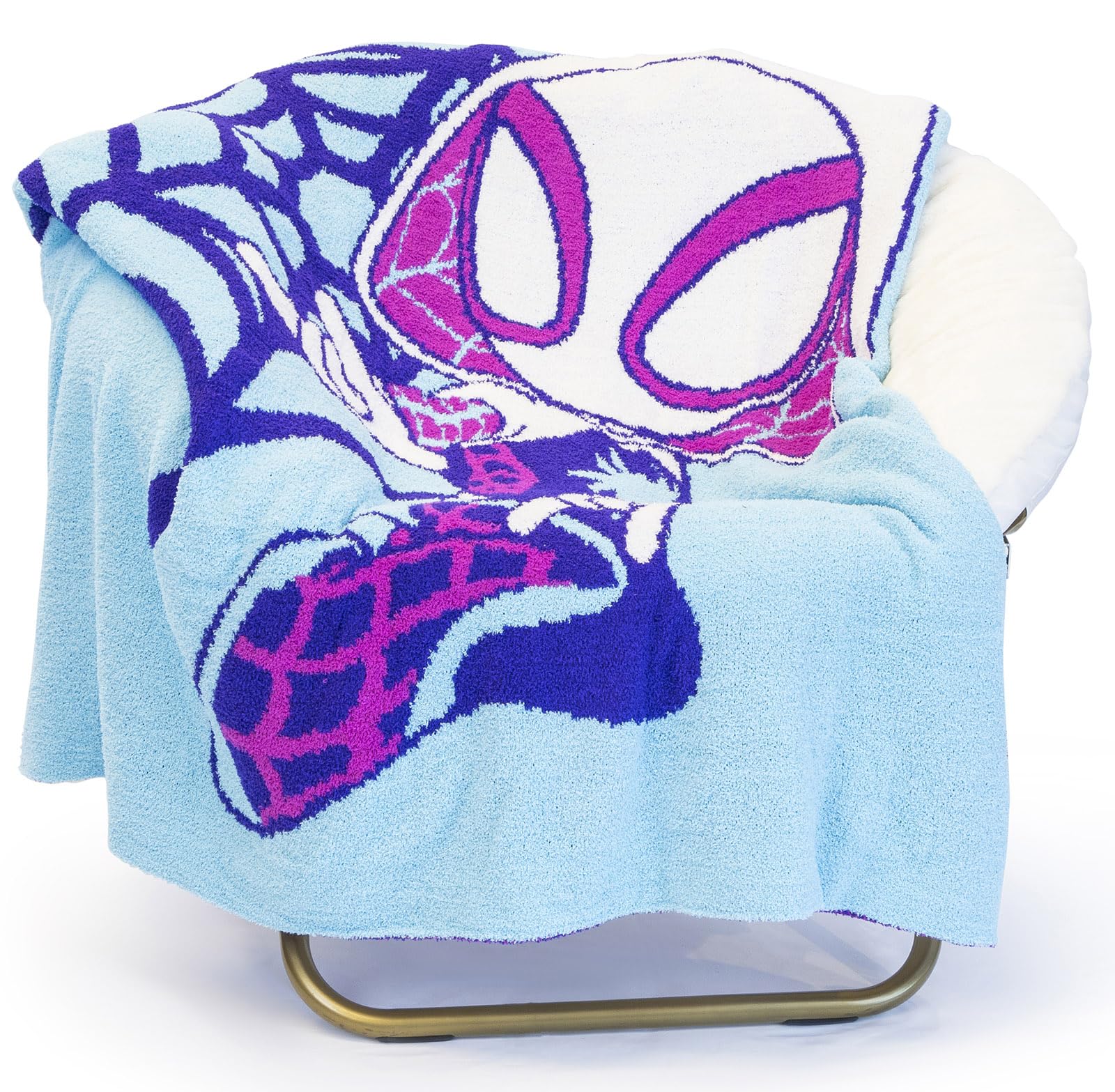 Jay Franco plaid Ghost Spider face avant vibrant et confortable