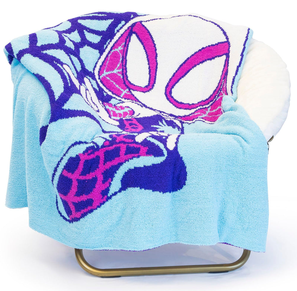 Jay Franco plaid Ghost Spider face avant vibrant et confortable