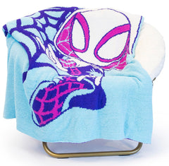 Jay Franco plaid Ghost Spider face avant vibrant et confortable