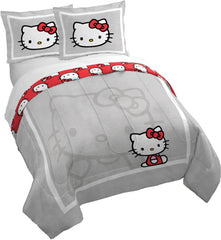 Jay Franco housse de couette frontale Hello Kitty montrant le motif et confort