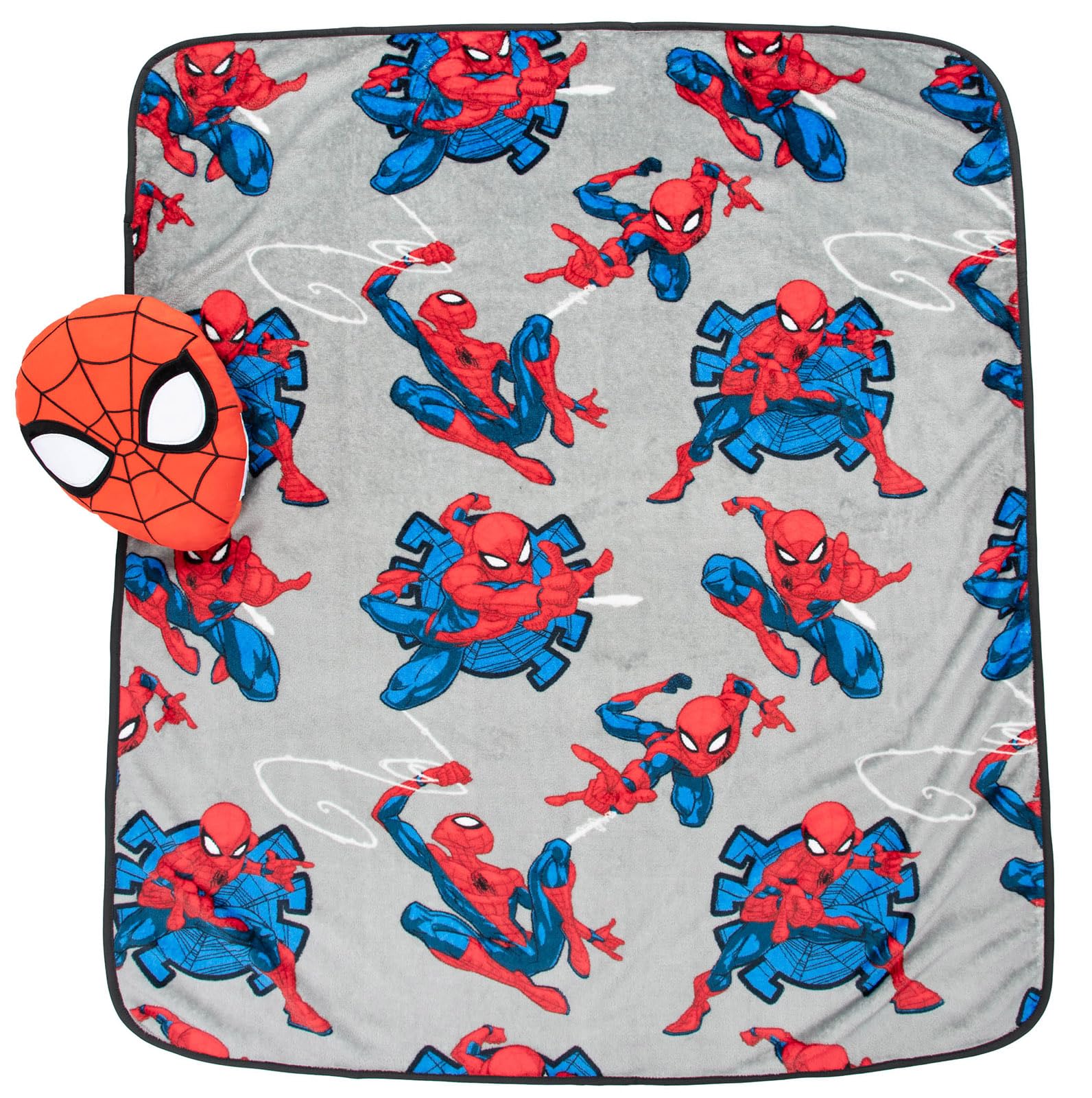 Jay Franco coussin Nogginz Spiderman face offrant soutien et amusement