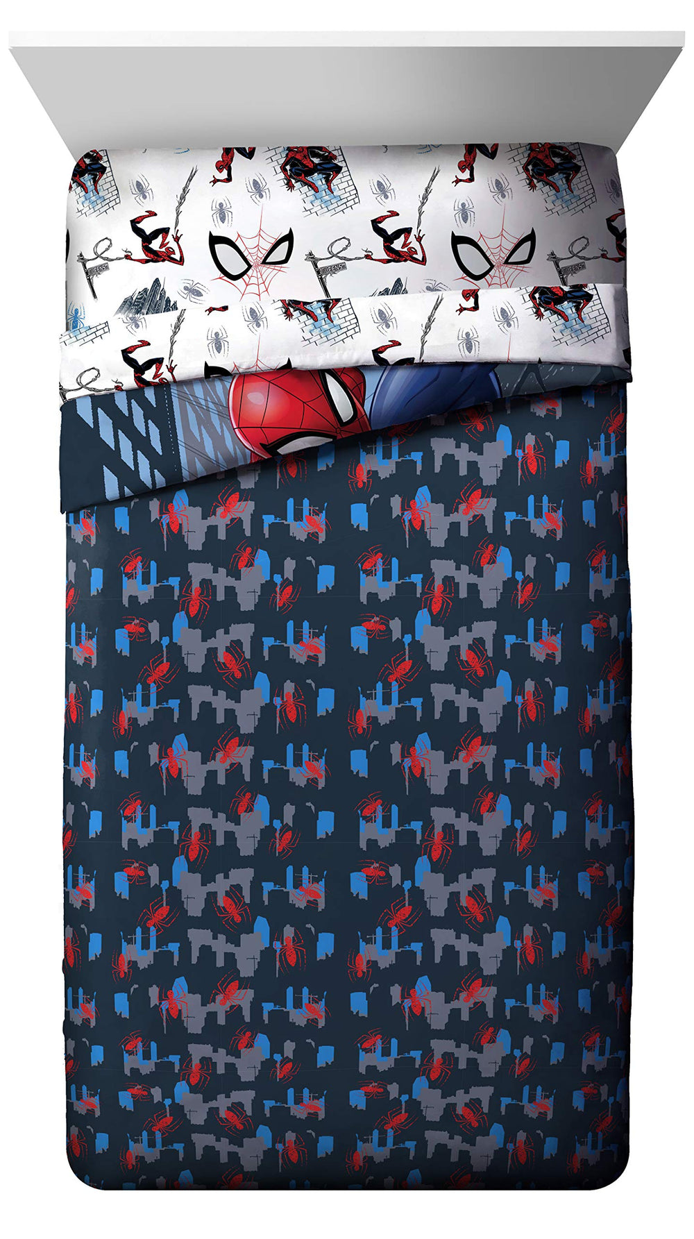 Jay Franco Spiderman texture du tissu pour un toucher doux et confort nocturne