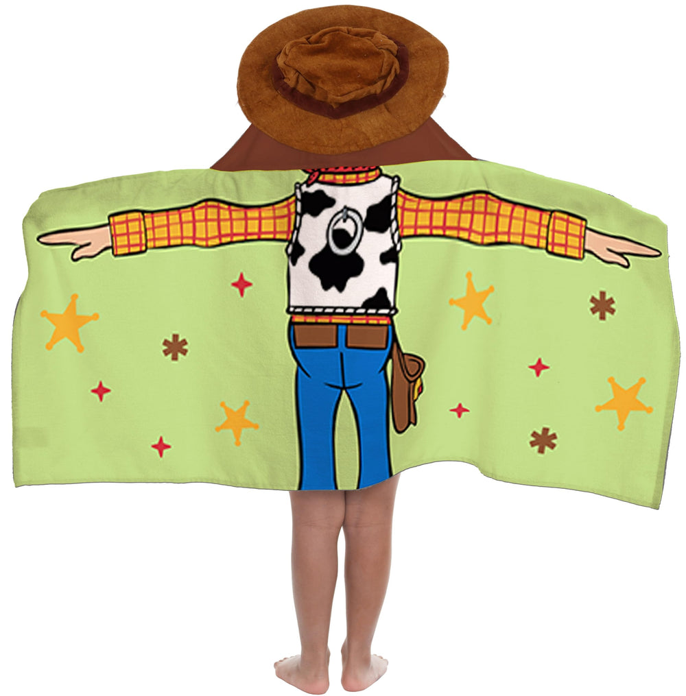 Serviette Jay Franco Woody vue de face montrant le motif et confort