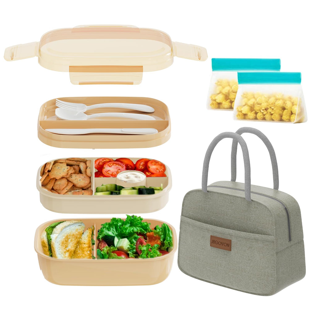 JBGOYON boîte bento face ouverte montrant compartiments et organisation pratique