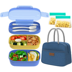JBGOYON boîte bento ouverte montrant les compartiments, organisation pratique