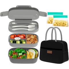 JBGOYON boîte bento face montrant design étanche et rangement pratique