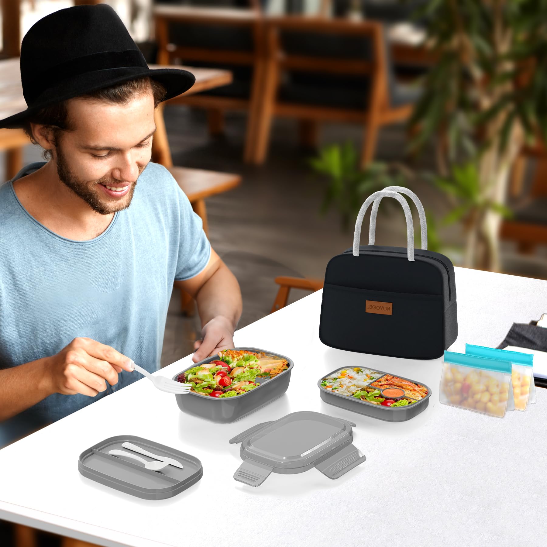 JBGOYON comparaison taille main montrant dimensions et portabilité facile