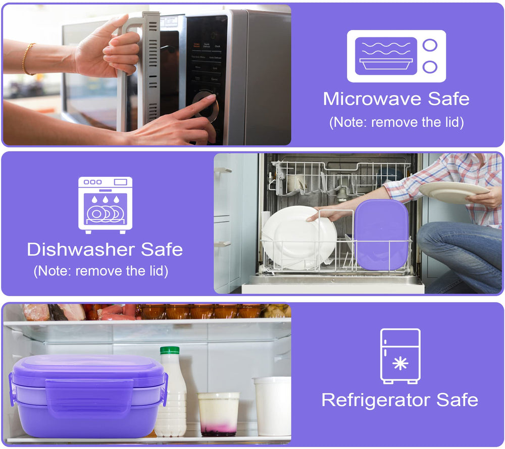 JBGOYON boîte ouverte avec aliments illustrant compartimentation pratique
