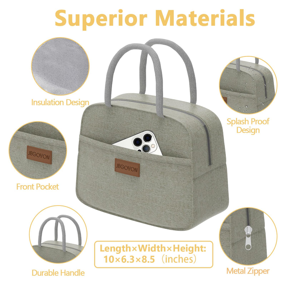 JBGOYON sac isotherme contenant la boîte bento illustrant isolation et portabilité
