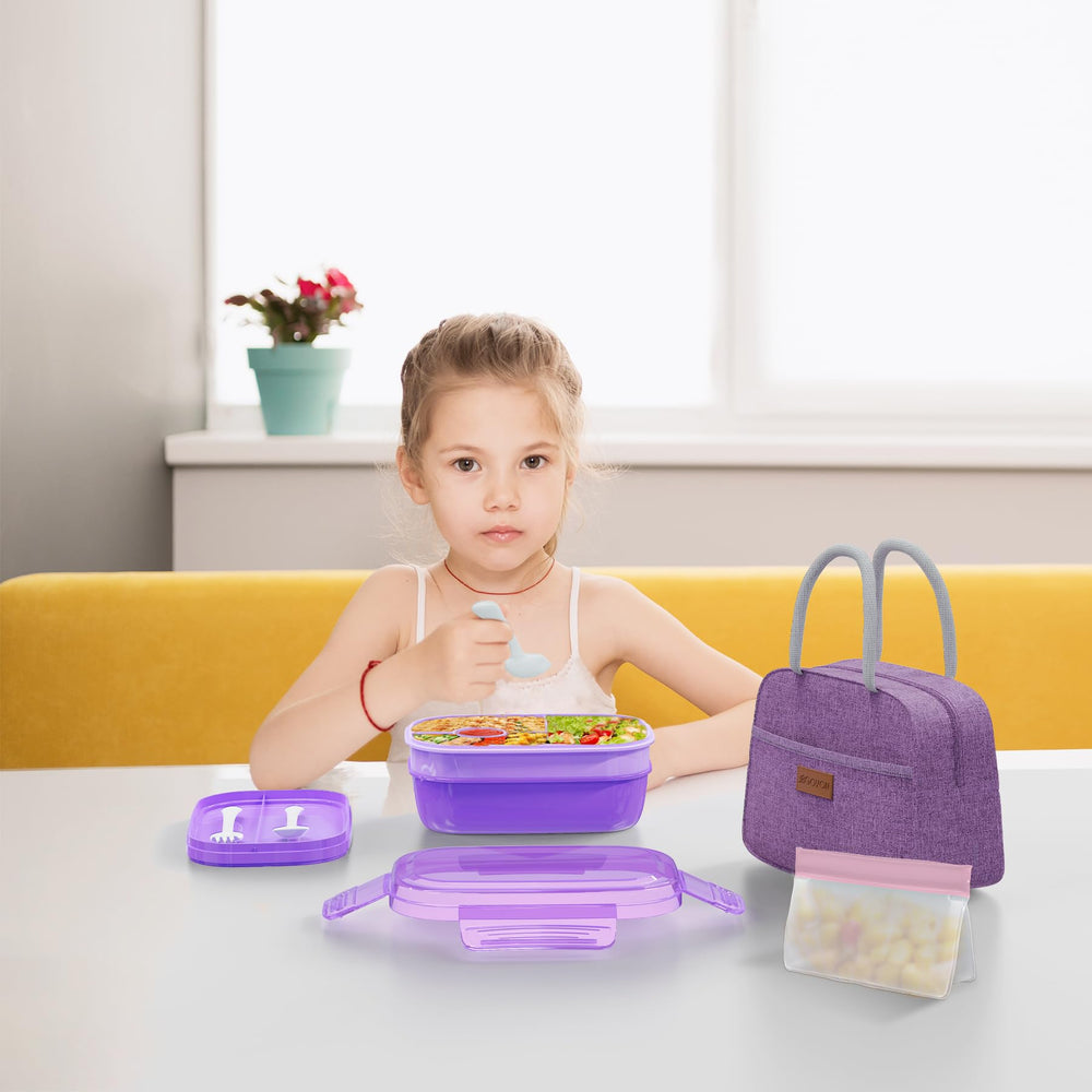 JBGOYON deux sacs réutilisables 500 ml pour snacks et conservation pratique