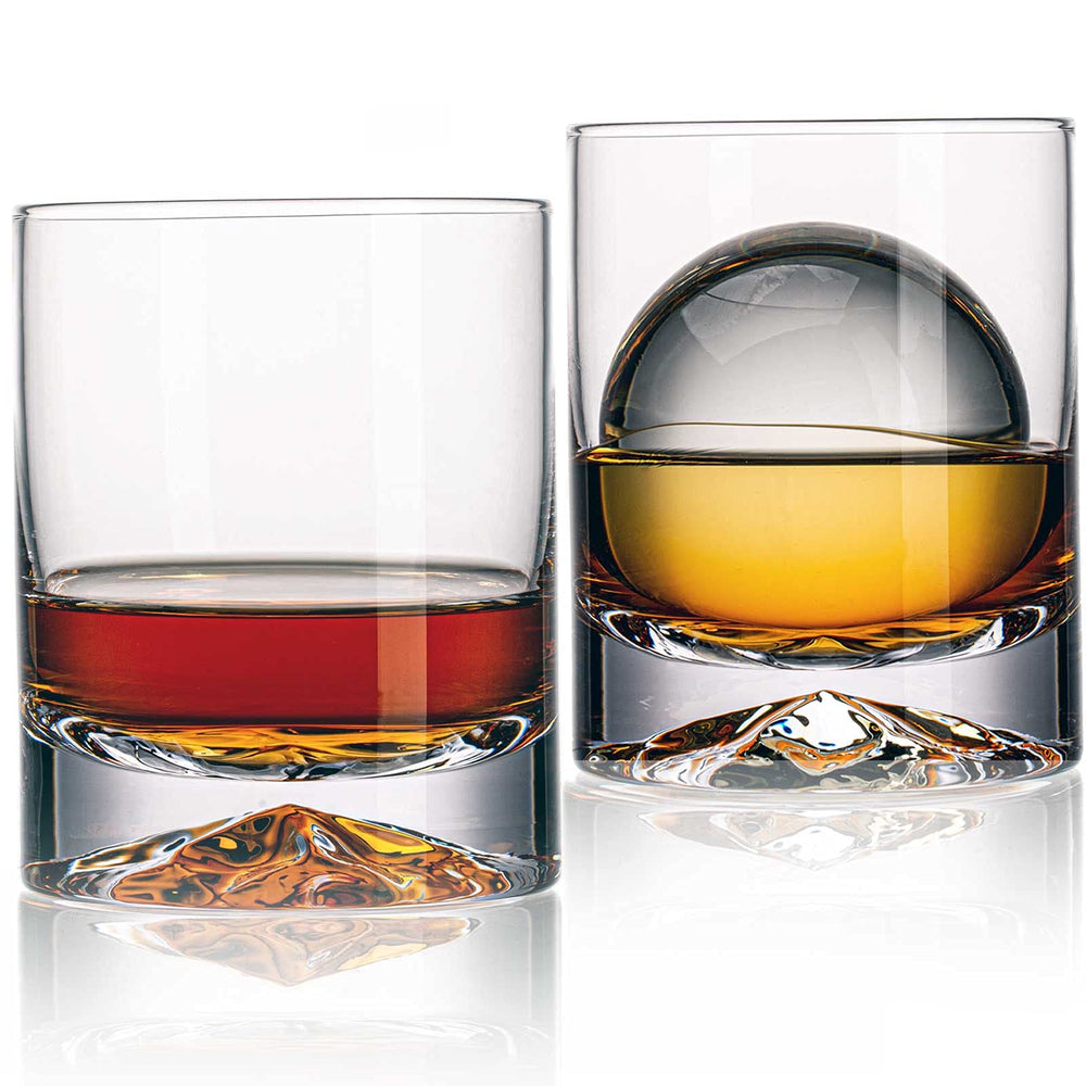JBHO verre old fashioned avant montrant silhouette élégante et finition brillante