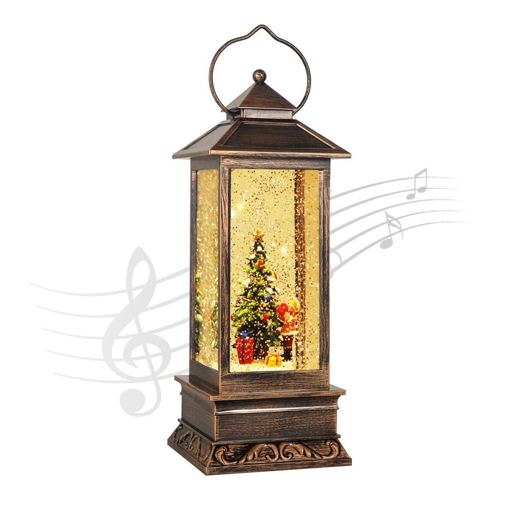 JEDAWN vue avant de la lanterne et emballage cadeau, joli présent festif