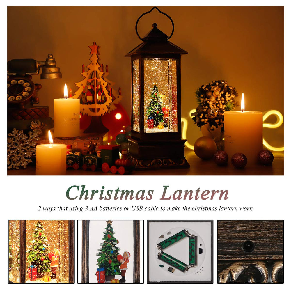 JEDAWN lanterne motif sapin décoratif idéal pour Noël